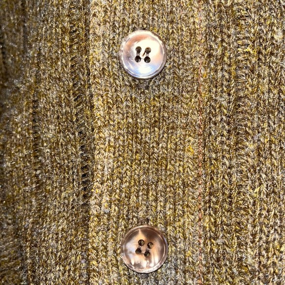 Campus Vintage Men's XL Button Cardigan Sweater Neutral Cottagecore Coastal - Picture 5 of 7